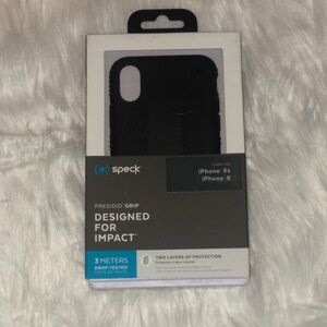 Speck Presidio Grip Case for iPhone X - Black